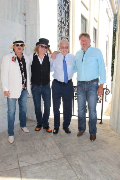 Al Syms, Geno McManus, Ray Chamberlin and myself at BMHF Induction announcement.